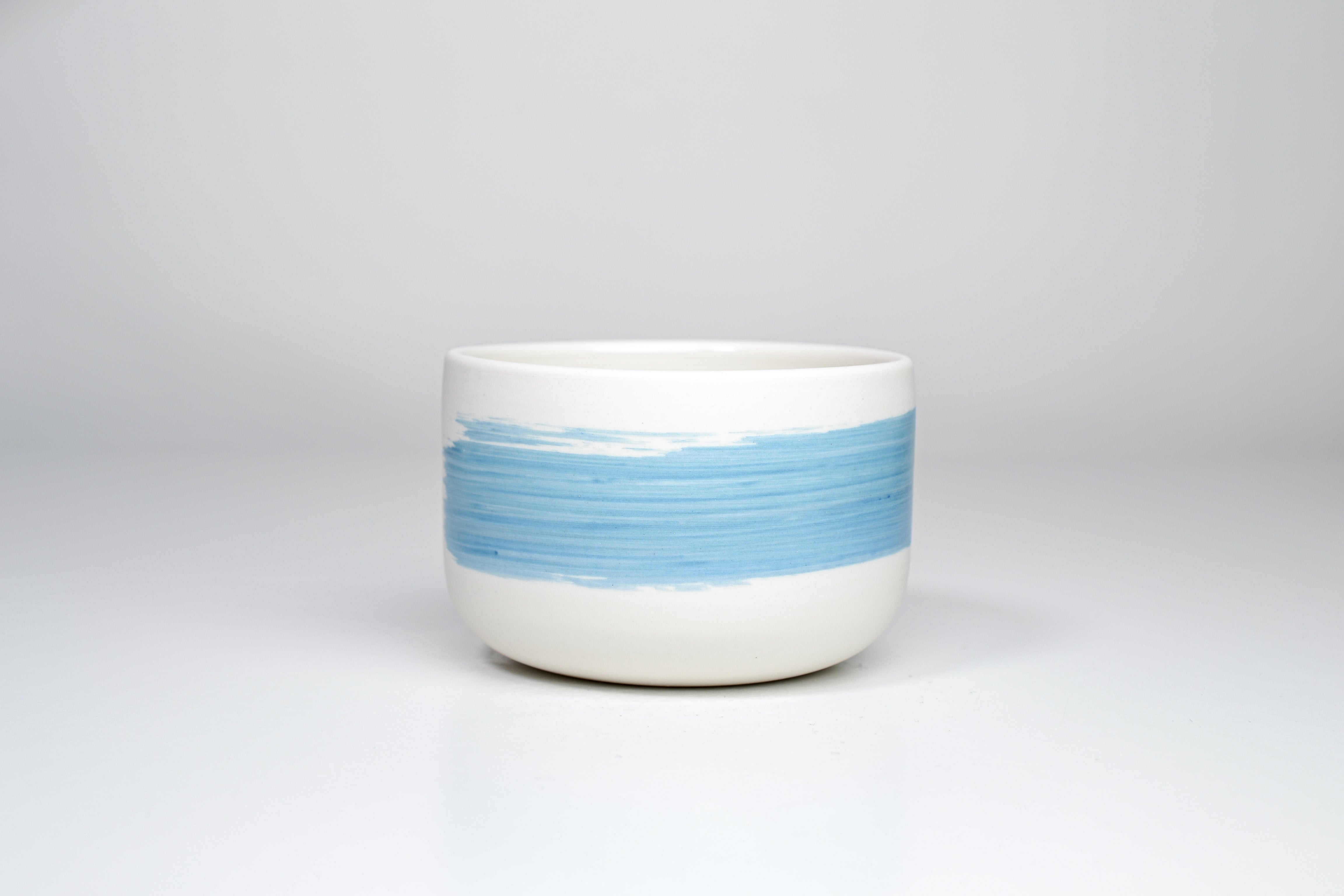 Simple cup, blue line, 300ml