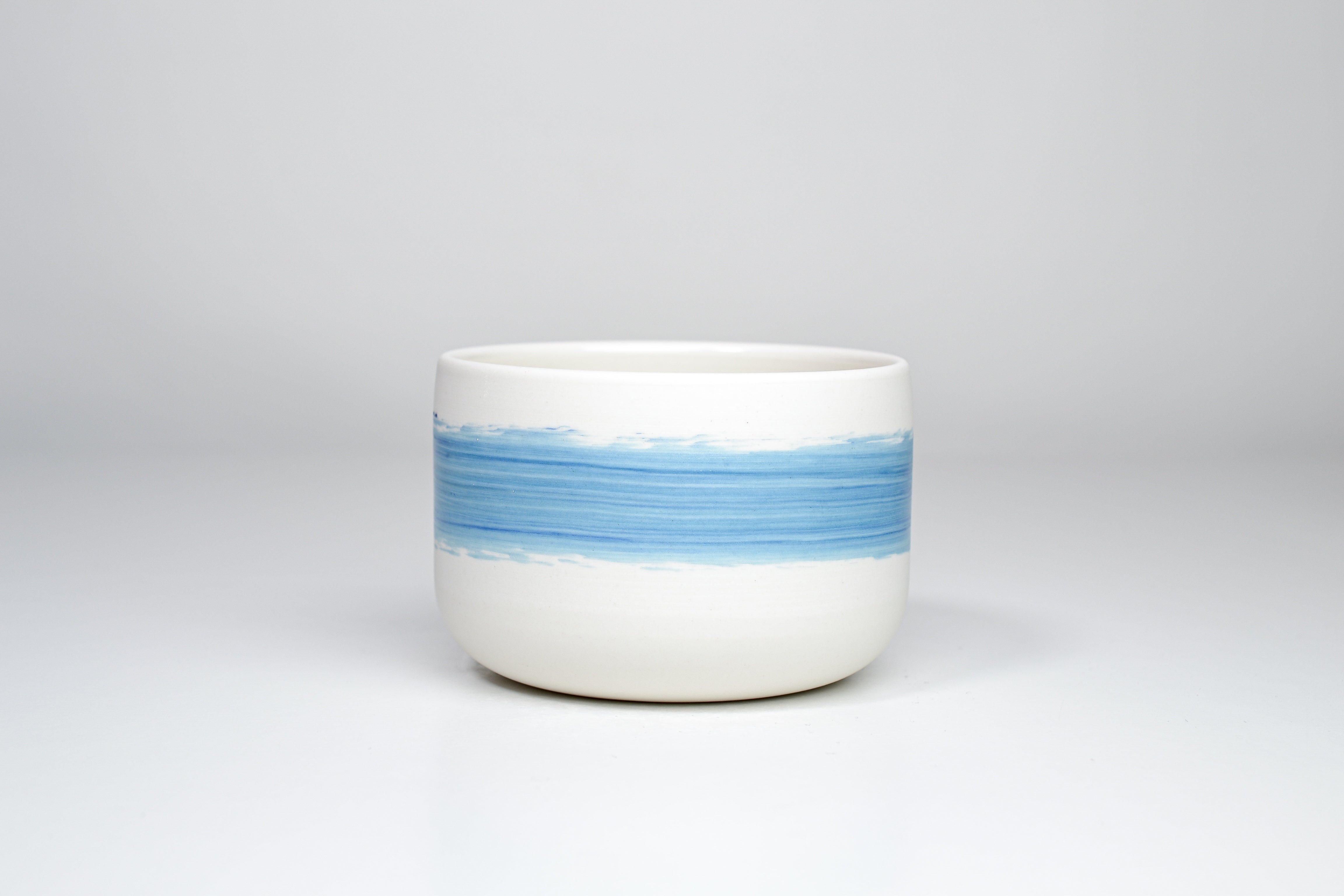 Simple cup, blue line, 300ml