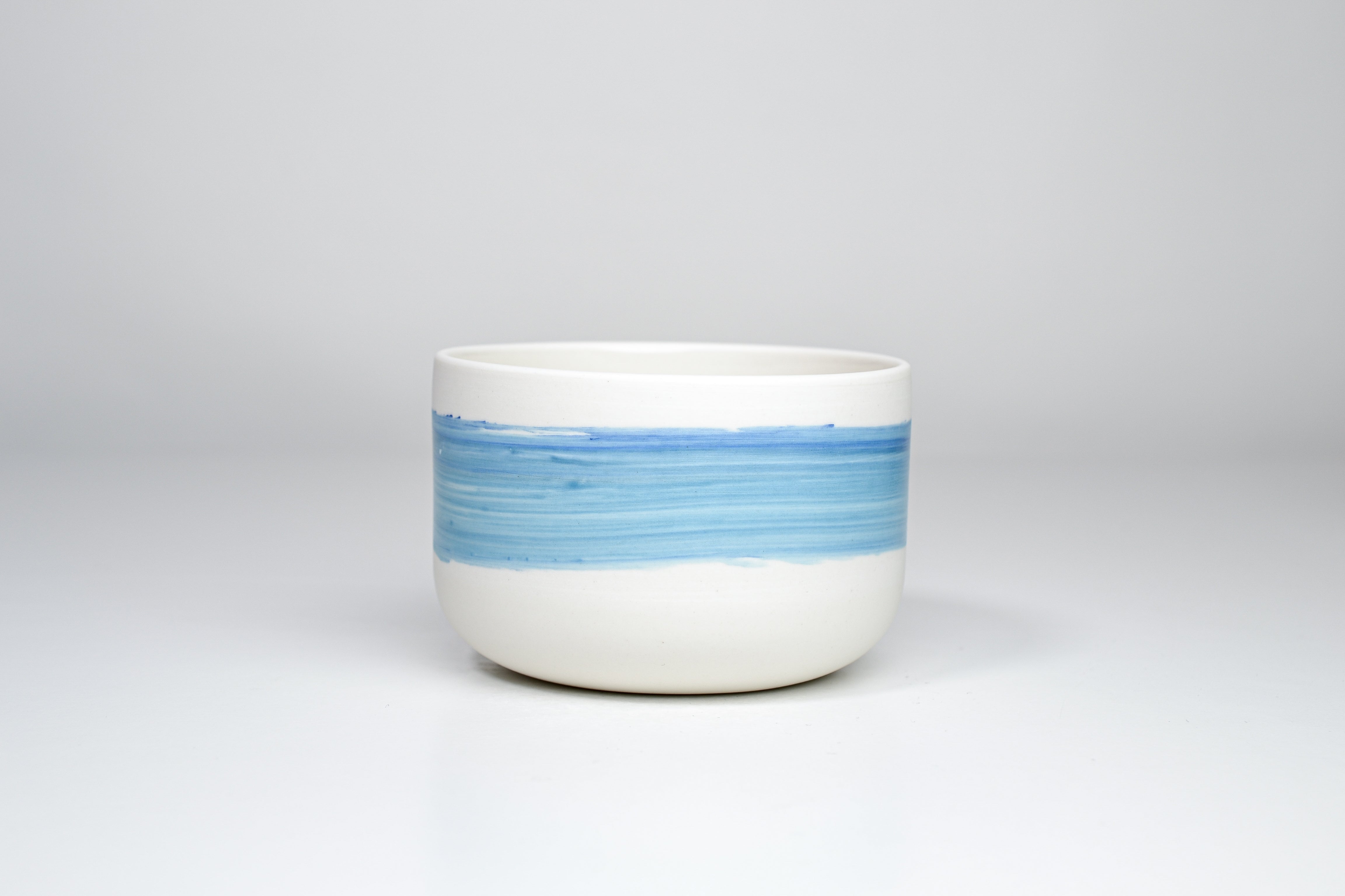 Simple cup, blue line, 300ml