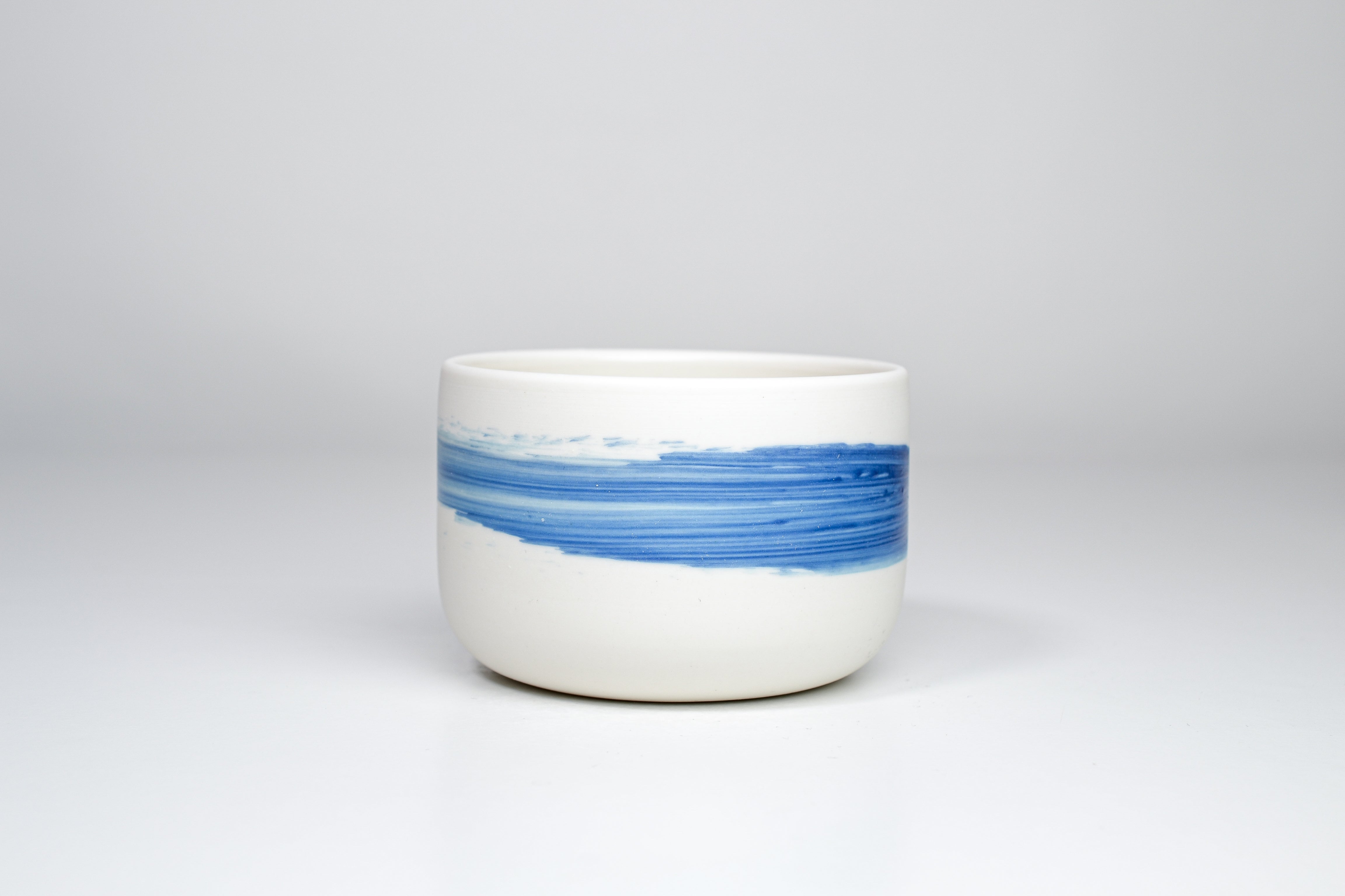 Simple cup, blue line, 300ml