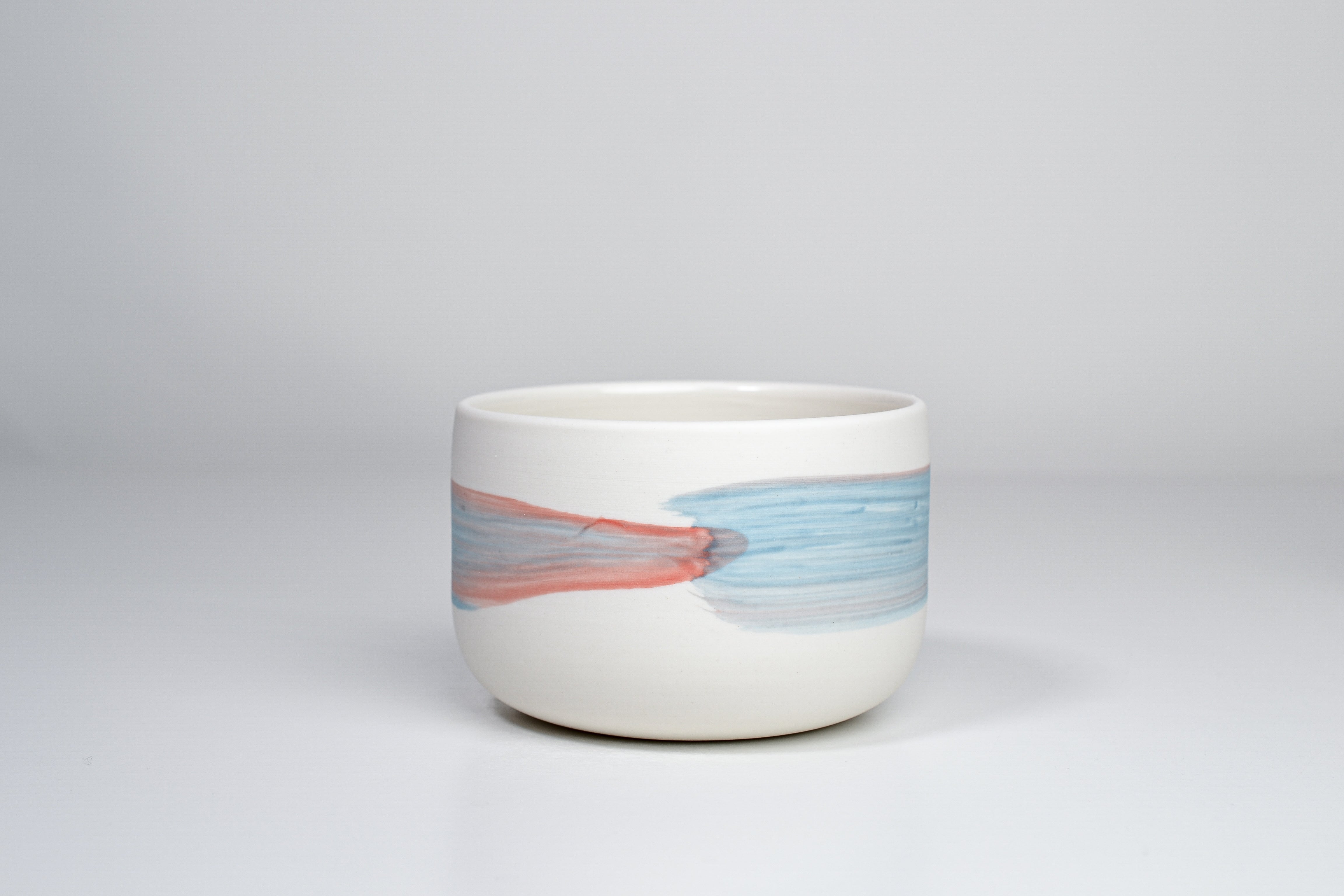 Simple cup, rainbow line, 300ml