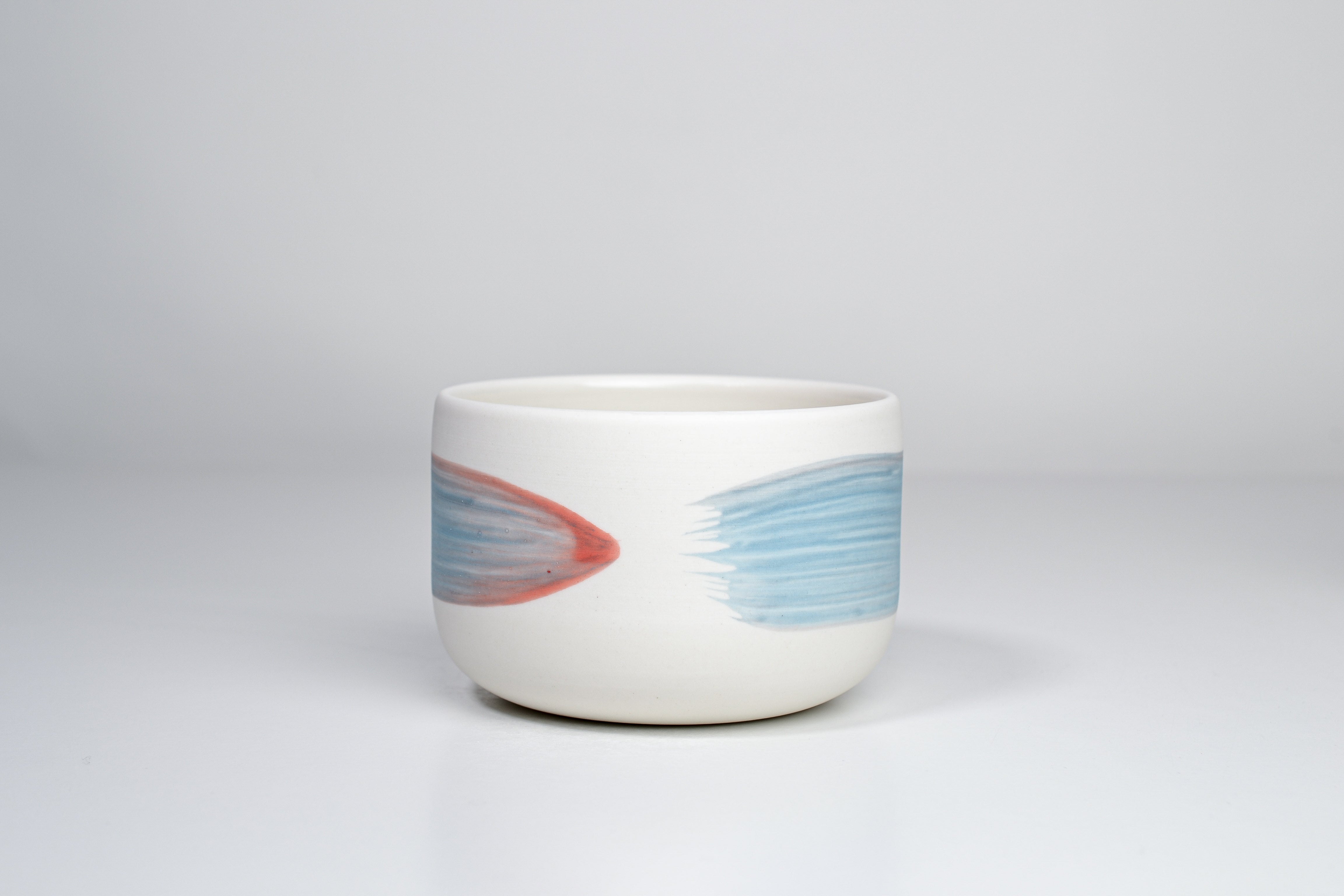 Simple cup, rainbow line, 300ml