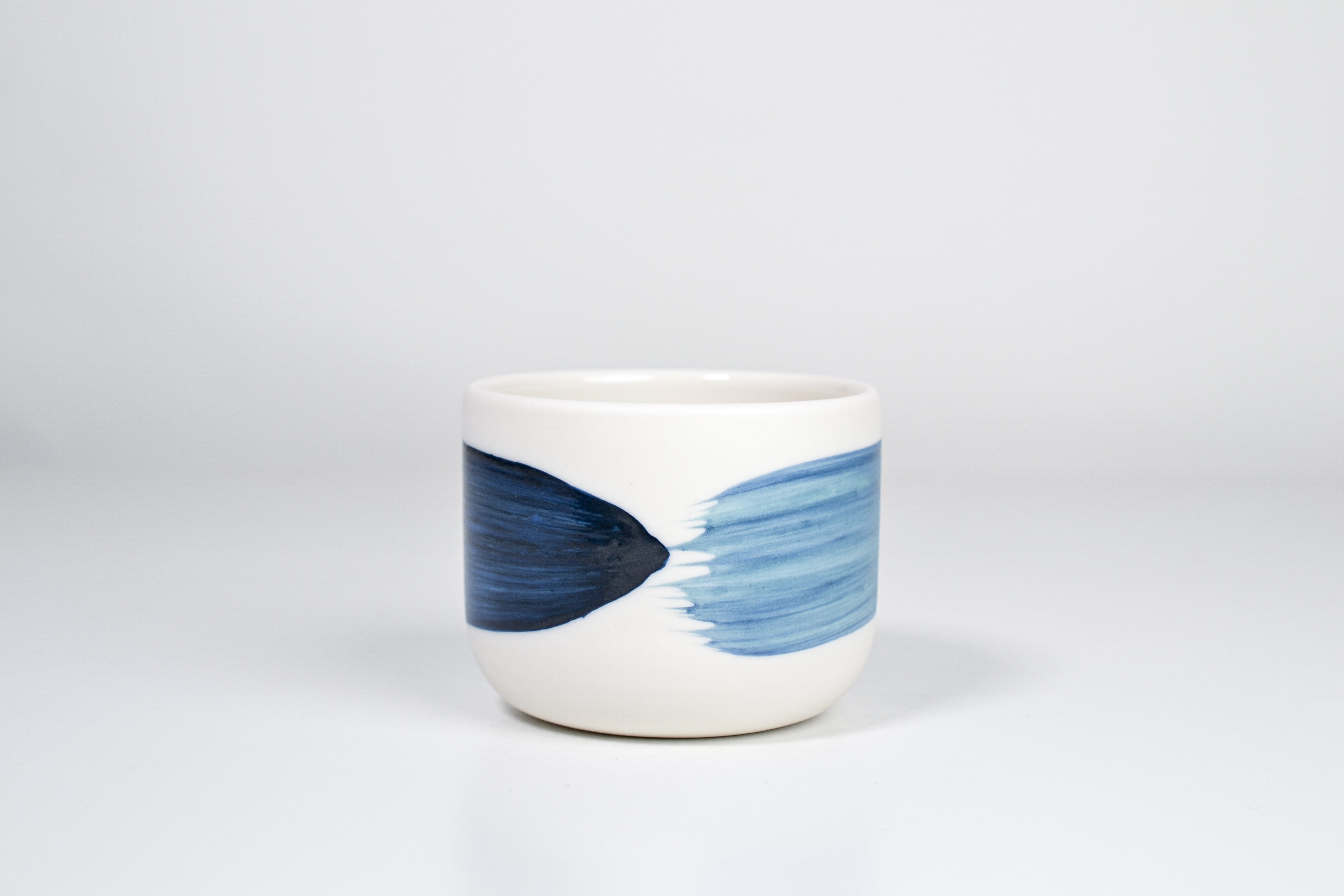 Simple cup, cobalt blue line 200ml