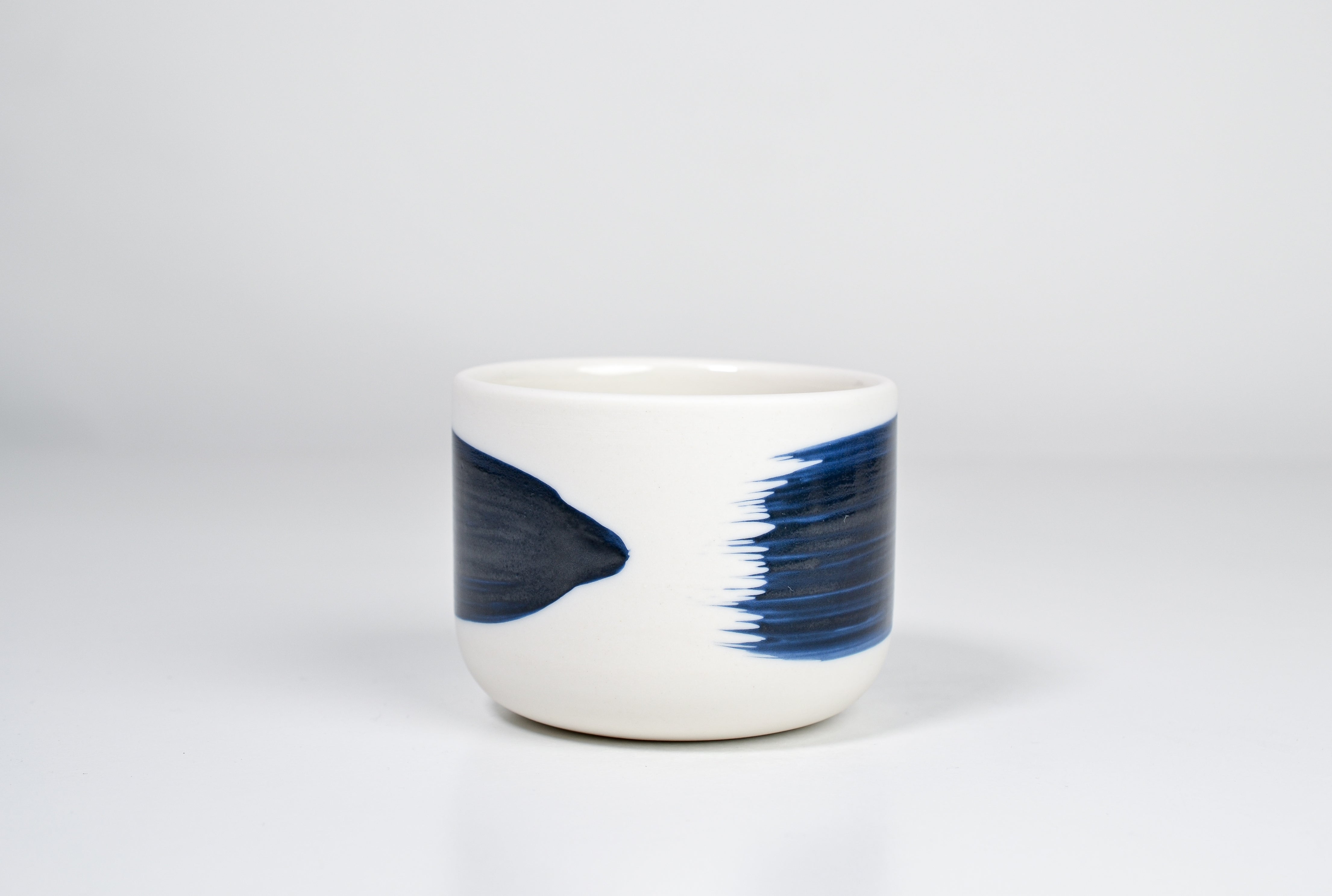 Simple cup, cobalt blue line 200ml