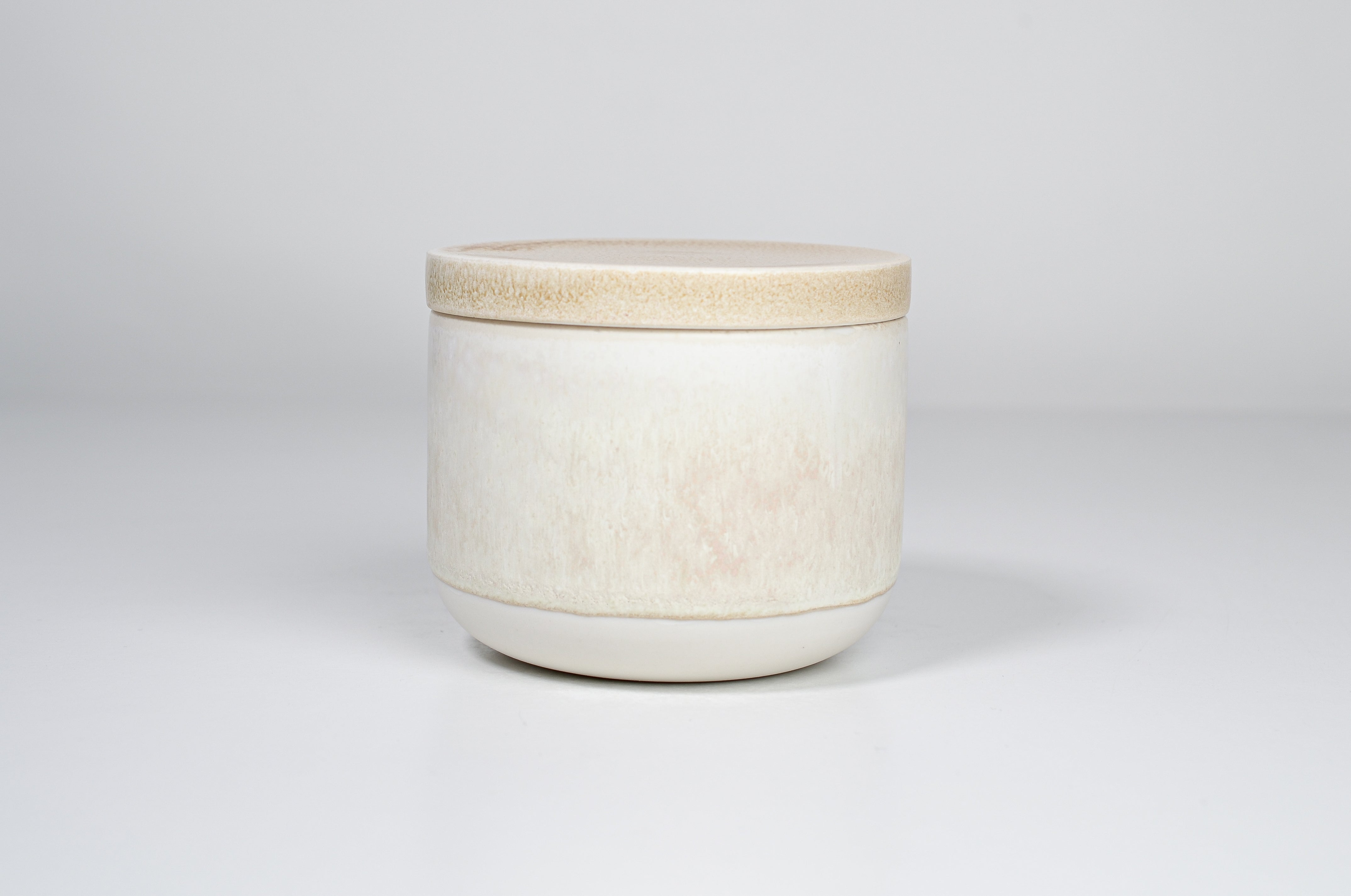 Simple sugar jar, miracle glaze, 300ml cup with a lid