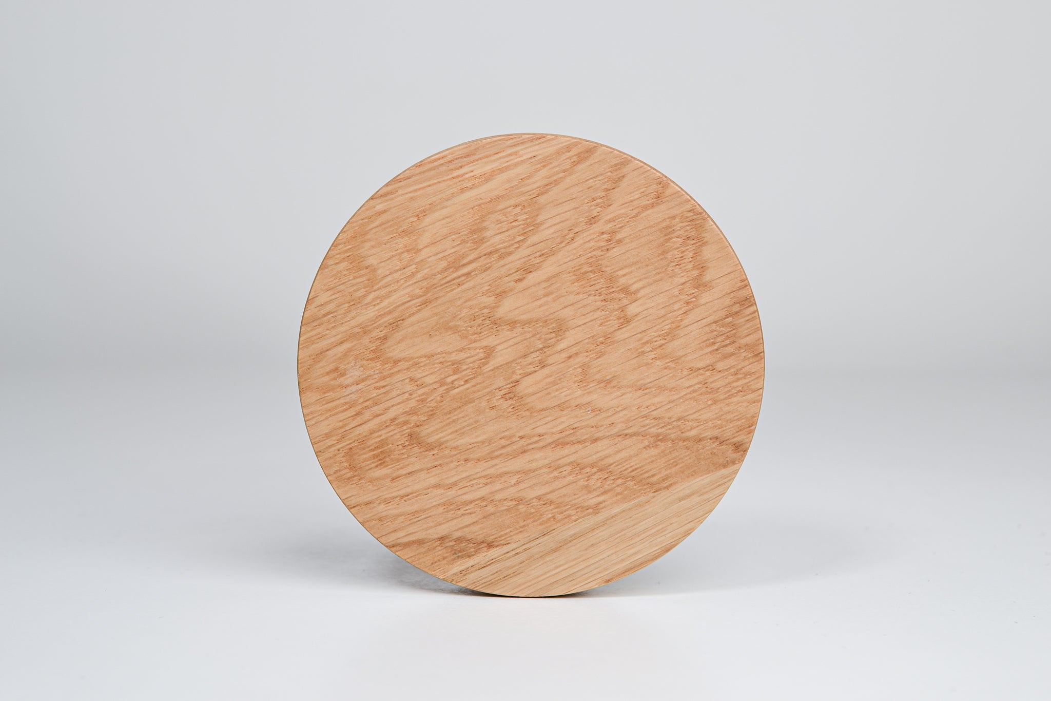 Solid oak coaster