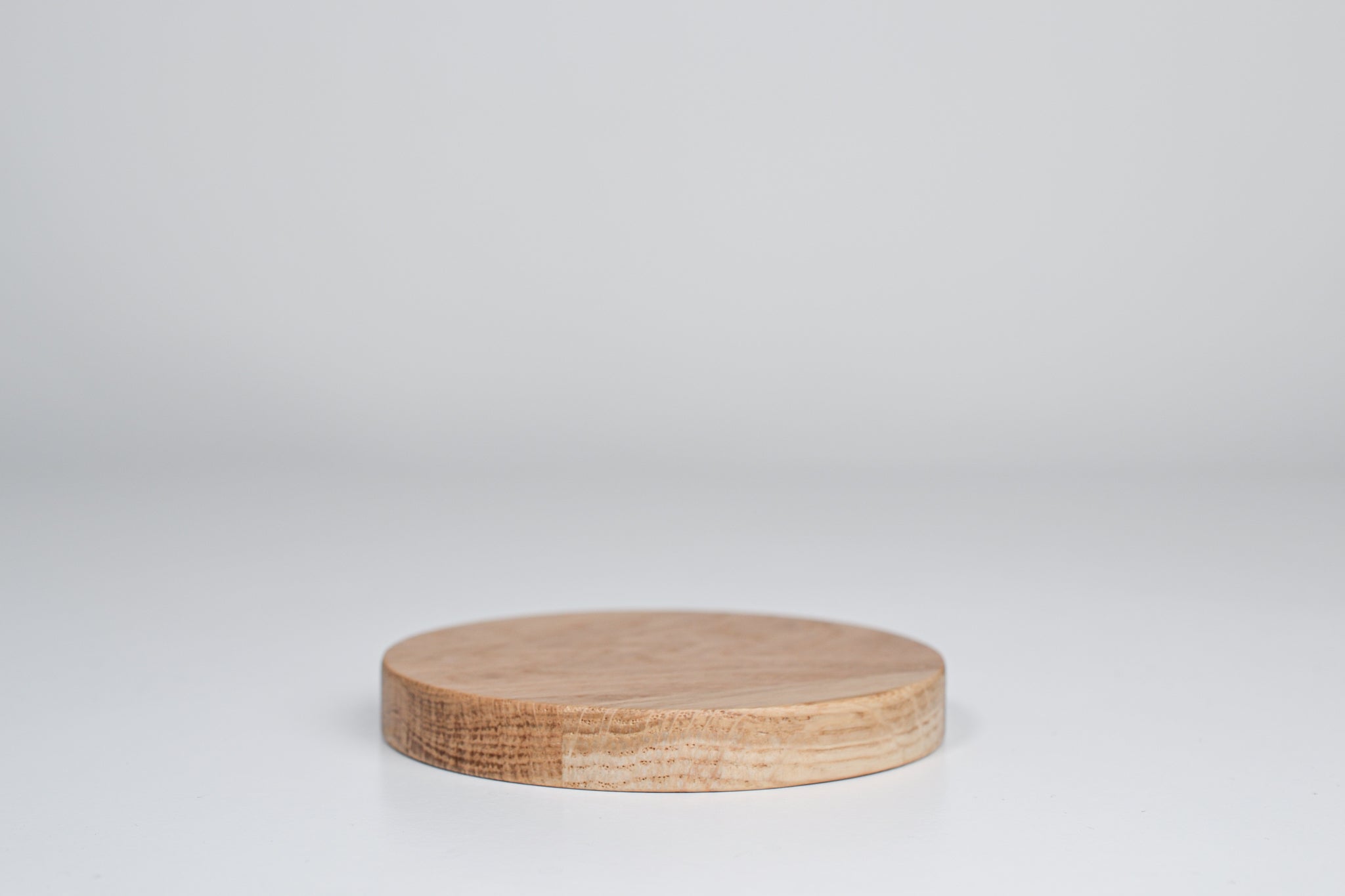 Solid oak coaster